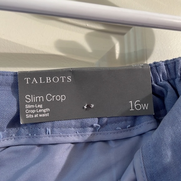 NWT Talbots Slim Crop Pants - Picture 6 of 8